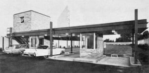 The new boxoffice at the Auto after it was reopened by owner L. Crowley in 1964.