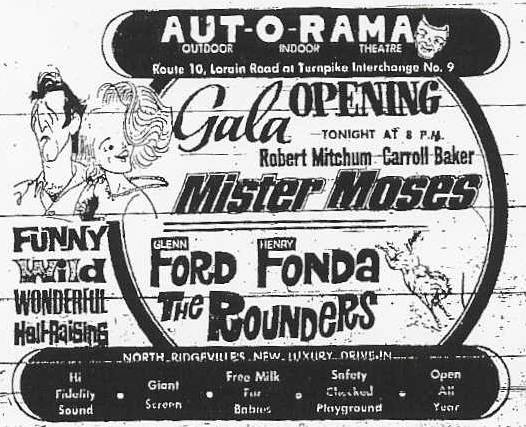 Aut-o-rama ad for opening week in 1965, the year I was born!