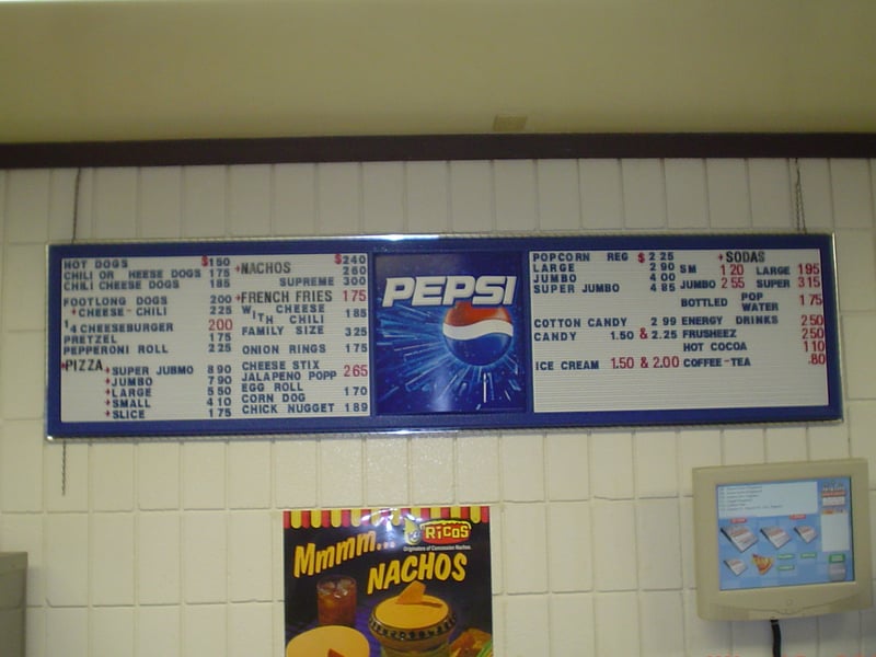 concession menu