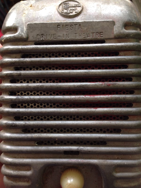 Window speaker from the Fiesta drive in. Found at a flea market in Chillicothe, Oh