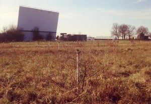 Field with scattered speaker poles