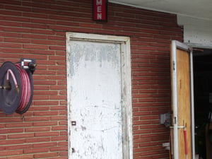 Mens' bathroom entrance, though the bathroom is no longer there.