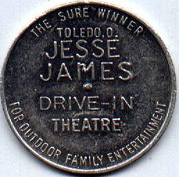 Coin given out at the drive-in