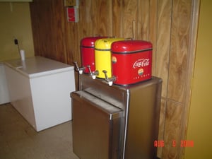 Here is another antique Coke machine.
