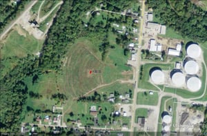 Google Earth image of former site