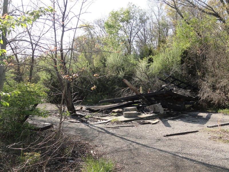 Remains of the ticket booth now