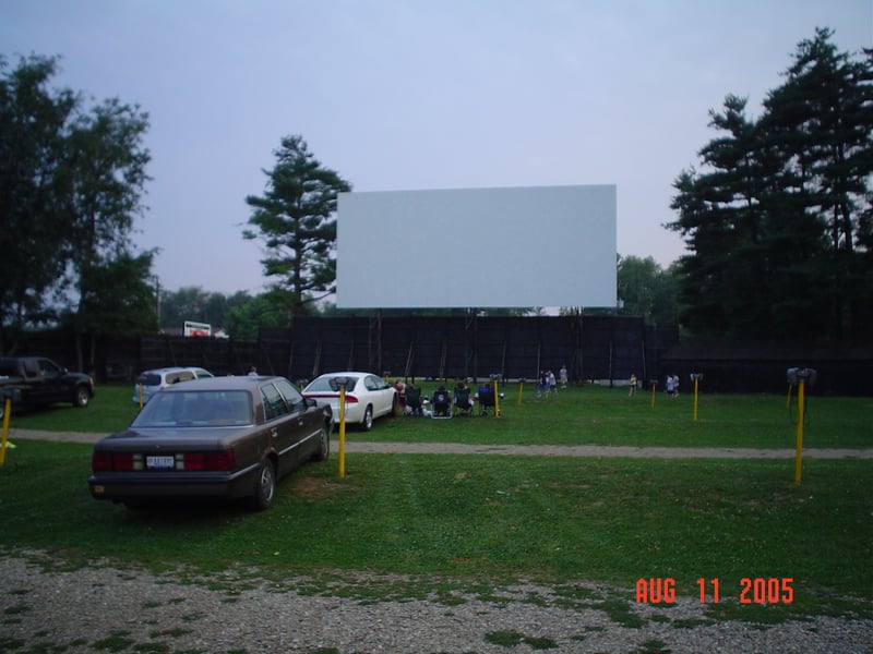 This is my '89 Eagle Premier parked in front of the screen tower.