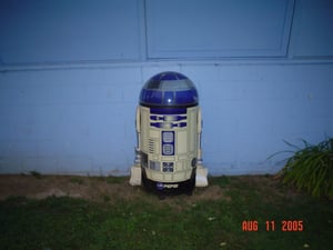 R2 D2 model with a Pepsi logo
