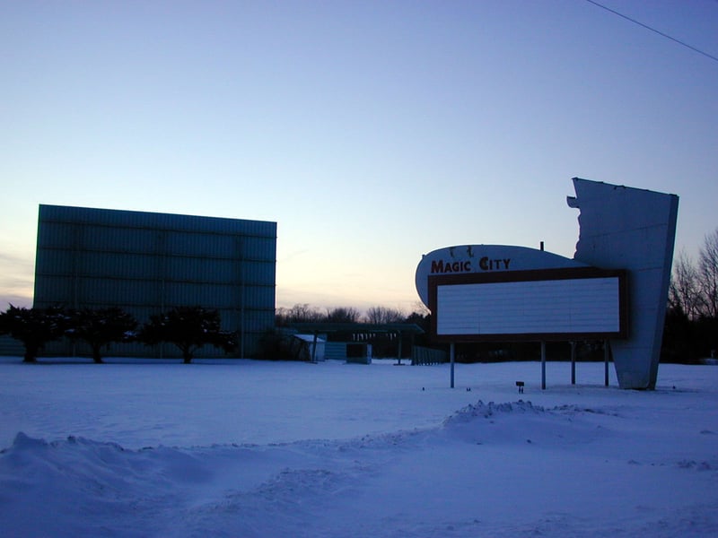 entrance, screen tower, and marquee