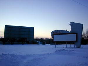 entrance, screen tower, and marquee