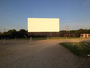 Screen 1 at sunset.