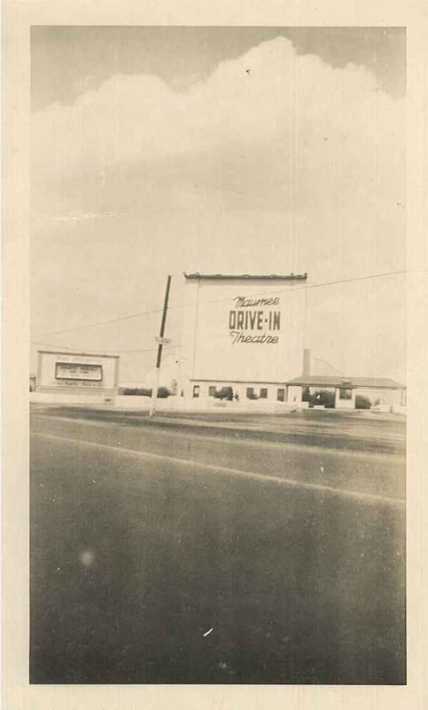 Note the script lettering on the marquee predates the block lettering of later years.