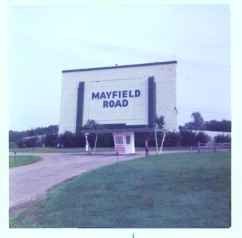 I swiped this photo from the Mayfield Road Drive-In website. I thought people might want to see what the original screen tower looked like before it was destroyed in a storm in 1993.