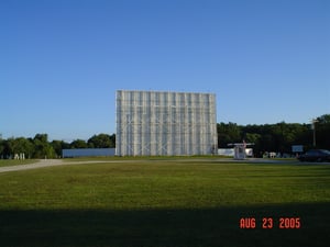 screen tower and ticket booth