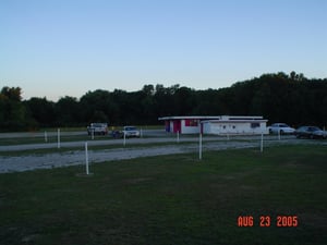 a view of the lot from the exit side