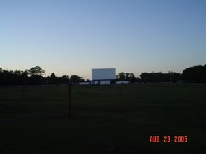 a view of the field from the back row