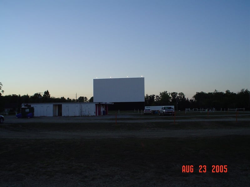 concession/projection building and screen
