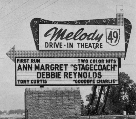 The Melody 49's marquee.
