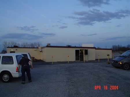 outside the concession building with screen 3 peeking above it