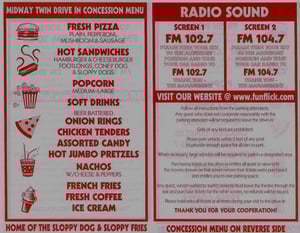 Midway Drive-In information brochure.