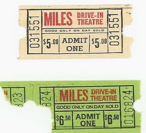 tickets, circa 1994 and 2000