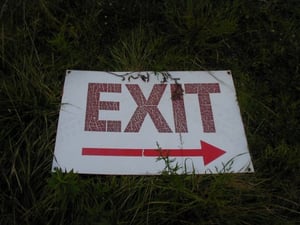 Exit sign