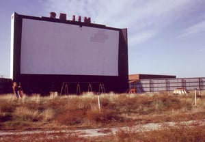 Playground in front of the screen