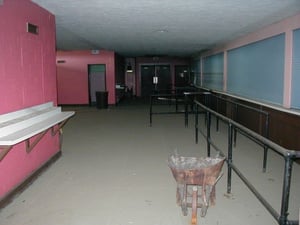 Interior of Snack Bar in remarkably clean and undisturbed condition