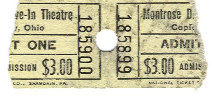ticket from 1978 or 1979.
don't remember the movie or the drive-in
but was in the area back then.
