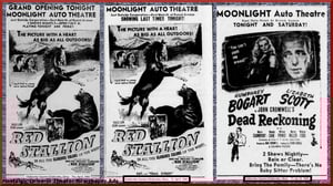 Moonlight Auto Theatre grand opening week ads dated April, 1948