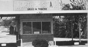 North Star Drive-In, Dayton, Ohio, ticket booth.