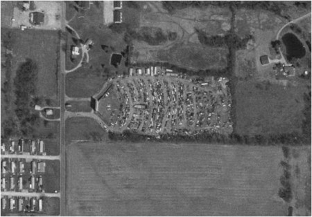 terraserver pic, its located just south of Plymouth on Ohio state highway 61 and across the highway from a trailer park.