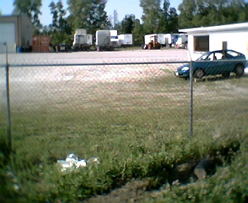 concession stand (used a cheap digital camera so couldn't zoom in better and didn't want to trespass on the trucking company's property.)