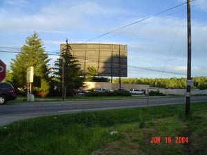 entrance and screen tower