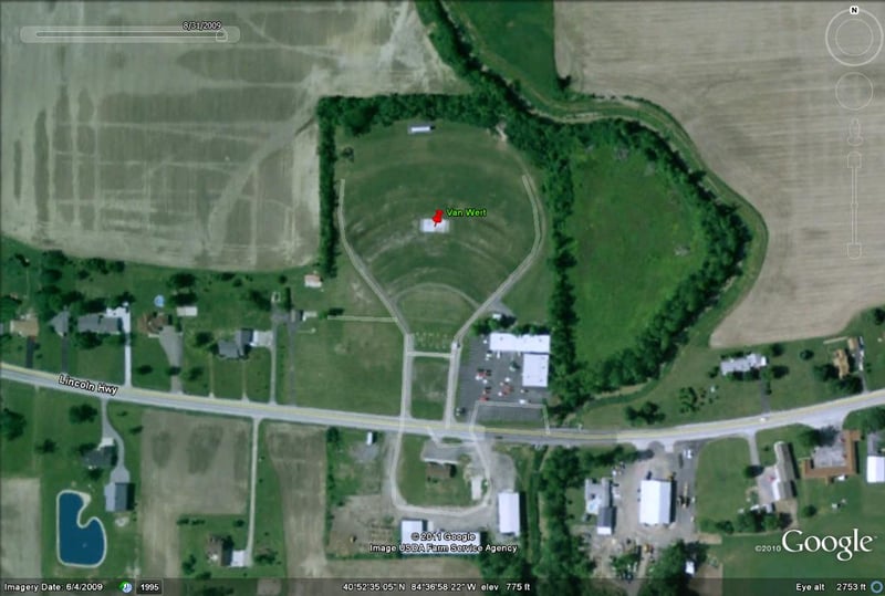 Google Earth image of former site