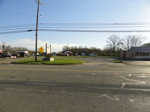 site from across the road