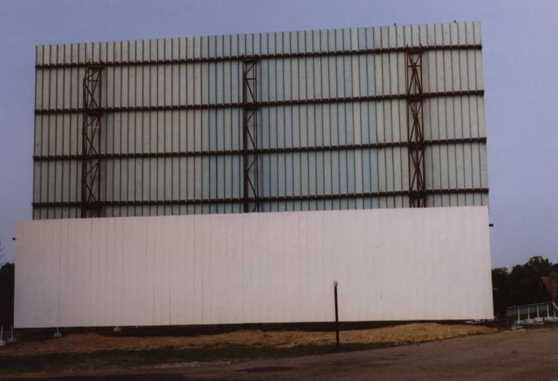 The former Sherwood screen, now in use at the Dixie Drive-In.