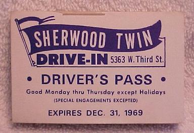 1969 pad of passes to the theater.
