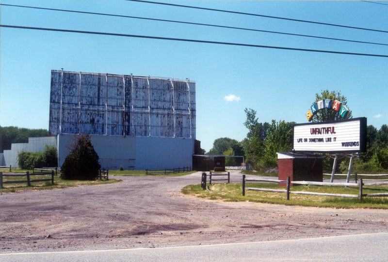 marquee and back of screen