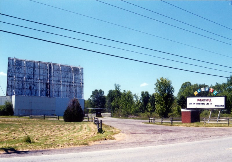 marquee and back of screen