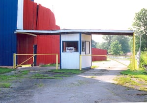 SKYWAY TICKET BOOTH. FRESHLY PAINTED.