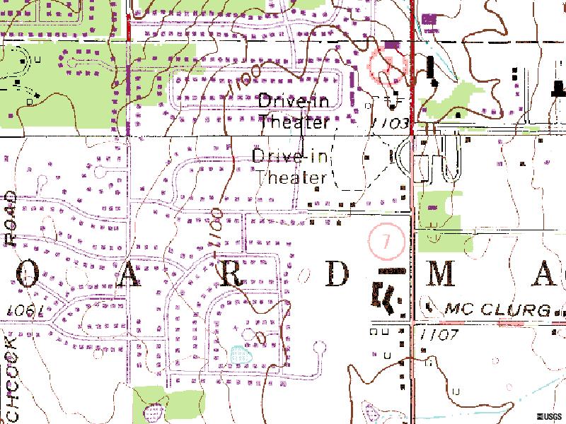 TerraServer map of site S on OH-7 Market St