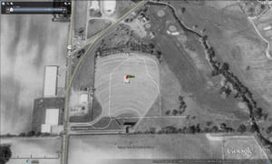 Google Earth aerial image of former site