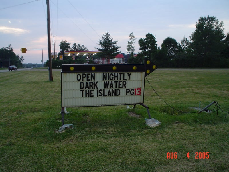 This is the marquee they use now. The original marquee is shown in past photo submissions to this page.