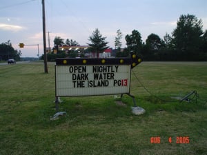 This is the marquee they use now. The original marquee is shown in past photo submissions to this page.