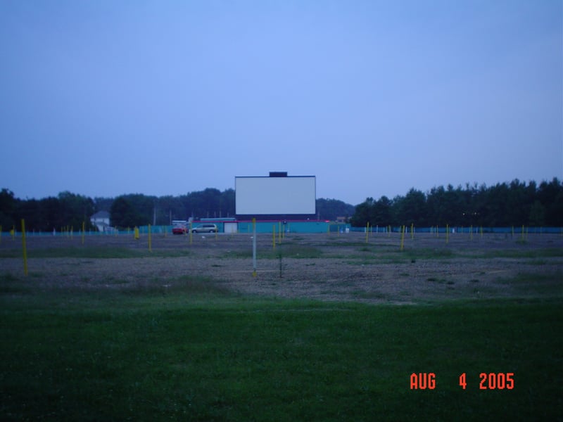 a look at the lot from the back of the theater