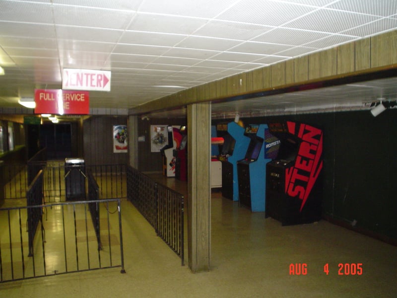 video game section of the concession stand