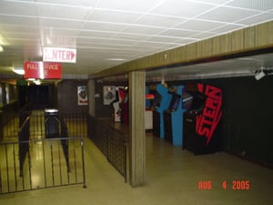 video game section of the concession stand