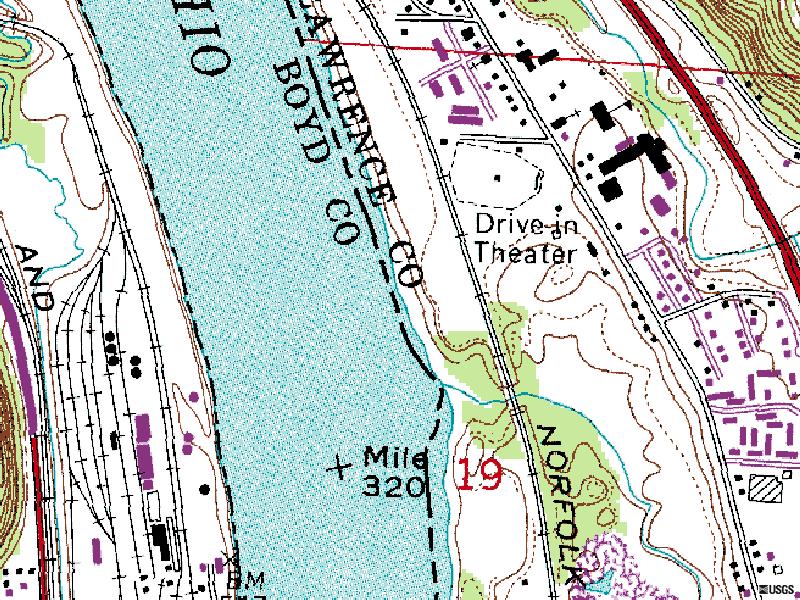 map of former site-now private residences