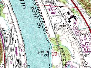 map of former site-now private residences